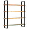 Rustika Rowe -  4-Tier Bookcase 160x40x180 cm Solid Reclaimed Wood